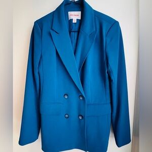 🩵FULL SUIT! Gorgeous oversized blue SUIT, Joe Fresh. Blazer and pants together!